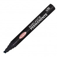 MARCADOR PERMANENTE S60 PUNTA BISELADA NEGRO