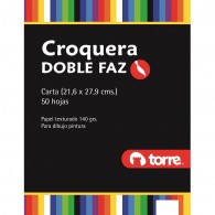 CROQUERA DOBLE FAZ TAMAÑO CARTA