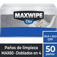 PAÑO MAXWIPE 60 DOBLADO X 50 UN
