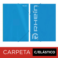CARPETA CON ELASTICO OFICIO DE CARTULINA CELESTE