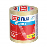 CINTA ADHESIVA TRANSPARENTE 18 MM X20 MT PACK 3 UN