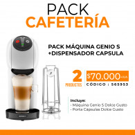MAQUINA GENIO S MAS PORTA CAPSULAS DOLCE