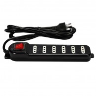 ALARGADOR ELECTRICO 6 POSICIONES CON SWITCH 3 MT NEGRO