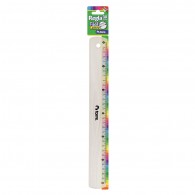 REGLA PLASTICA COLORES SURTIDOS 30 CM