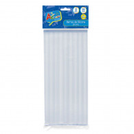 SILICONA BARRA TRANSPARENTE 11.5 MM 30 CM 6 UN