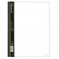 CARPETA CON ACCOCLIP OFICIO VINIL TRANSPARENTE NEGRO