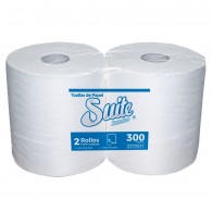 TOALLA PAPEL JUMBO HOJA SIMPLE 2 ROLLOS X 300 MT