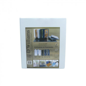ARCHIVADOR CATÁLOGO OFICIO 2 ANILLOS 2 PULGADAS BLANCO PARA 520 HOJAS D´WILLIAMS