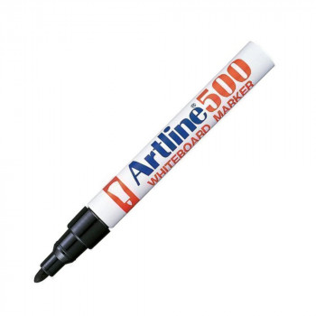 MARCADOR PIZARRA RECARGABLE PUNTA REDONDA 500 NEGRO