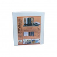 ARCHIVADOR CATÁLOGO A4 BLANCO PARA 500 HOJAS 4 ANILLOS 2 PULGADAS  D'WILLIAMS