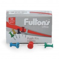 CHINCHE FULTONS PUNCH PIN COLORES SURTIDOS 50 UNIDADES 