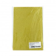 GOMA EVA GLITTER TAMAÑO 20X30X02CM ORO HAND 