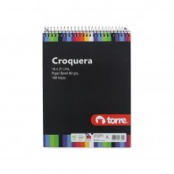 CROQUERA 16 X 21 CM.  IMAGIA 100 HOJAS BLANCO  TORRE 