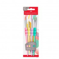 PINCEL ESC. BL. 4 PC N 2-6-10-12 PASTEL