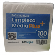 PAÑO REUTILIZABLE DOBLADO 30X30CM 10 PAQUETES DE 100 HOJAS