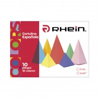 CARPETA CON PAPEL CARTULINA ESPAÑOLA 10 PLIEGOS 10 COLORES 25X32.5 CM