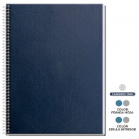 CUADERNO CARTA PUNTOS 7MM SUPERCLASS 3 MATERIAS LEATHER SKIN 120 HOJAS (DISEÑOS SURTIDOS)