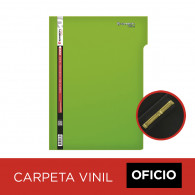 CARPETA VINIL FAST PIGMENTADA OFICIO VERDE CON ACCO CLIP 
