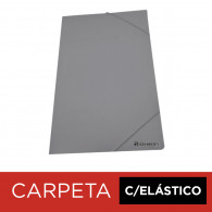 CARPETA CON ELASTICO POLIPROPILENO TRANSPARENTE HUMO