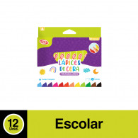 LAPIZ CERA TRIANGULAR 12 COLORES