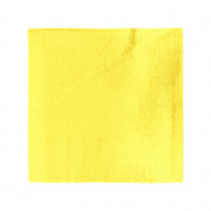 SERVILLETA MESA LISA 33X33 AMARILLA 20 UN