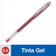 LAPIZ TINTA GEL 0.5 MM PUNTA FINA ROJO SUPER GEL