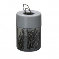 PORTA CLIPS ACRILICO GRIS