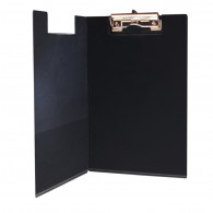 ANOTADOR DOBLE PVC OFICIO NEGRO