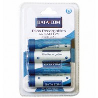 PILA DATACOM RECARGABLE AA 4 UNIDADES 2500 MAH