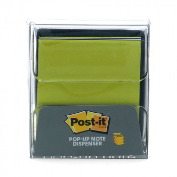 DISPENSADOR NOTA ADHESIVA POP UP NEGRO PRO 330