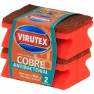 ESPONJA ACANALADA COBRE X2 UN