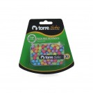 PUSHPINS REDONDO NEON 30 UNI BL. CAJA METAL.