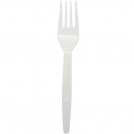 TENEDOR PLASTICO BLANCO 25 UN
