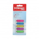 BANDERITAS ADHESIVAS  DIMERC  TAPE FLAGS SET DE 5 FLECHAS COLORES