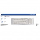TECLADO ALAMBRICO USB BLANCO 115 TECLAS