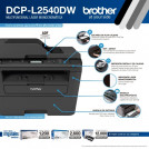 MULTIFUNCIONAL MONOCROMATICA LASER DCP-L2540DW USB WIFI RED DUPLEX ADF