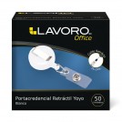 PORTACREDENCIAL RETRACTIL YOYO BLANCA