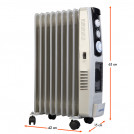 RADIADOR OLEOELECTRICO 2000W RB2209TP