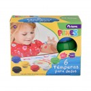 TEMPERA PARA DEDOS 6 COLORES PEKES