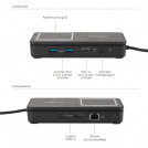 DOCKING STATION 100W Qi 2xHDMI RJ45