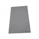 CARPETA CON ELASTICO POLIPROPILENO TRANSPARENTE HUMO