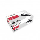 DOBLE CLIP 25 MM NEGRO METALICO 12 UN