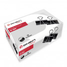 DOBLE CLIP 51 MM NEGRO METALICO 12 UNIDADES