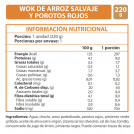 PLATOS LISTO INSTANTANEOS  WOK ARROZ SALVAJE Y POROTOS ROJOS 220 GR