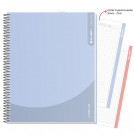 CUADERNO 1/2 OFICIO MATEMATICA 5 MM SUPERCLASS 3 MATERIAS WORKLINE FEMME 150 HOJAS (COLORES SURTIDOS PASTELES)