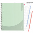 CUADERNO 1/2 OFICIO MATEMATICA 5 MM SUPERCLASS 3 MATERIAS WORKLINE FEMME 150 HOJAS (COLORES SURTIDOS PASTELES)