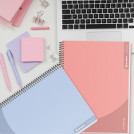 CUADERNO 1/2 OFICIO MATEMATICA 5 MM SUPERCLASS 3 MATERIAS WORKLINE FEMME 150 HOJAS (COLORES SURTIDOS PASTELES)