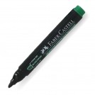 MARCADOR PERMANENTE DESECHABLE VERDE PUNTA BISELADA 54 FABER CASTELL