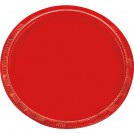 SET 10 PLATOS ROJOS 17,5 CM