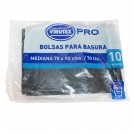 BOLSA BASURA PLANA 70X90 CM 10 UN